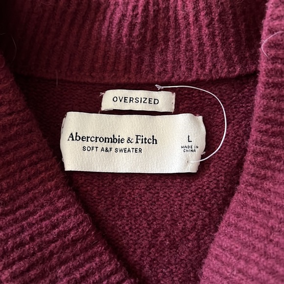 Soft Oversized Mens Abercrombie & Fitch Sweater L - Picture 2 of 4